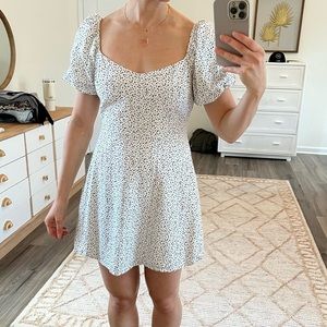 Midi puff sleeve dress XS